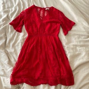 Alter’d State Red Lace Dress